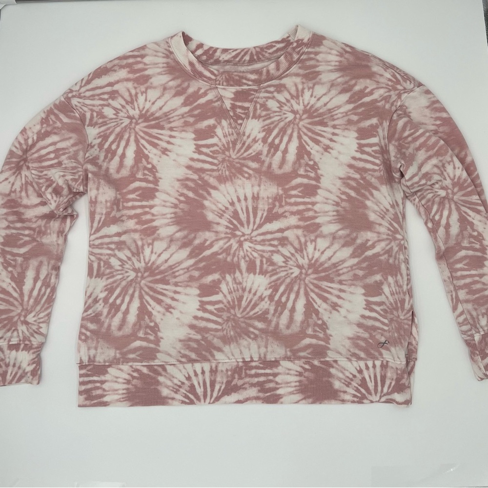 Freely Women’s Pink Tie-Dye Long Sleeve Shirt Sz S